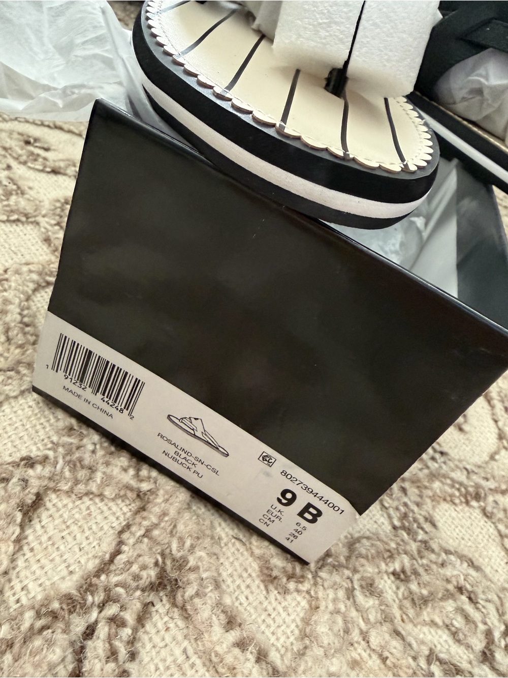 Lauren Ralph Lauren Black and White Women's Sandals